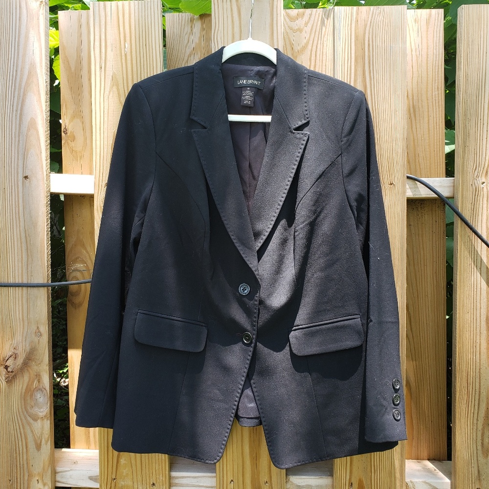 Lane Bryant Black Suit Jacket, Size 16